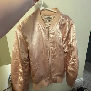 Pink bomber jacket